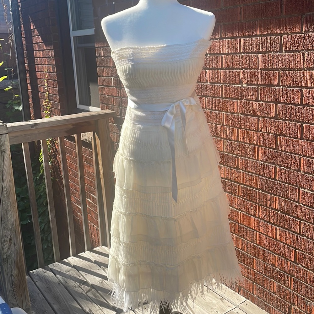 BCBG off white dress